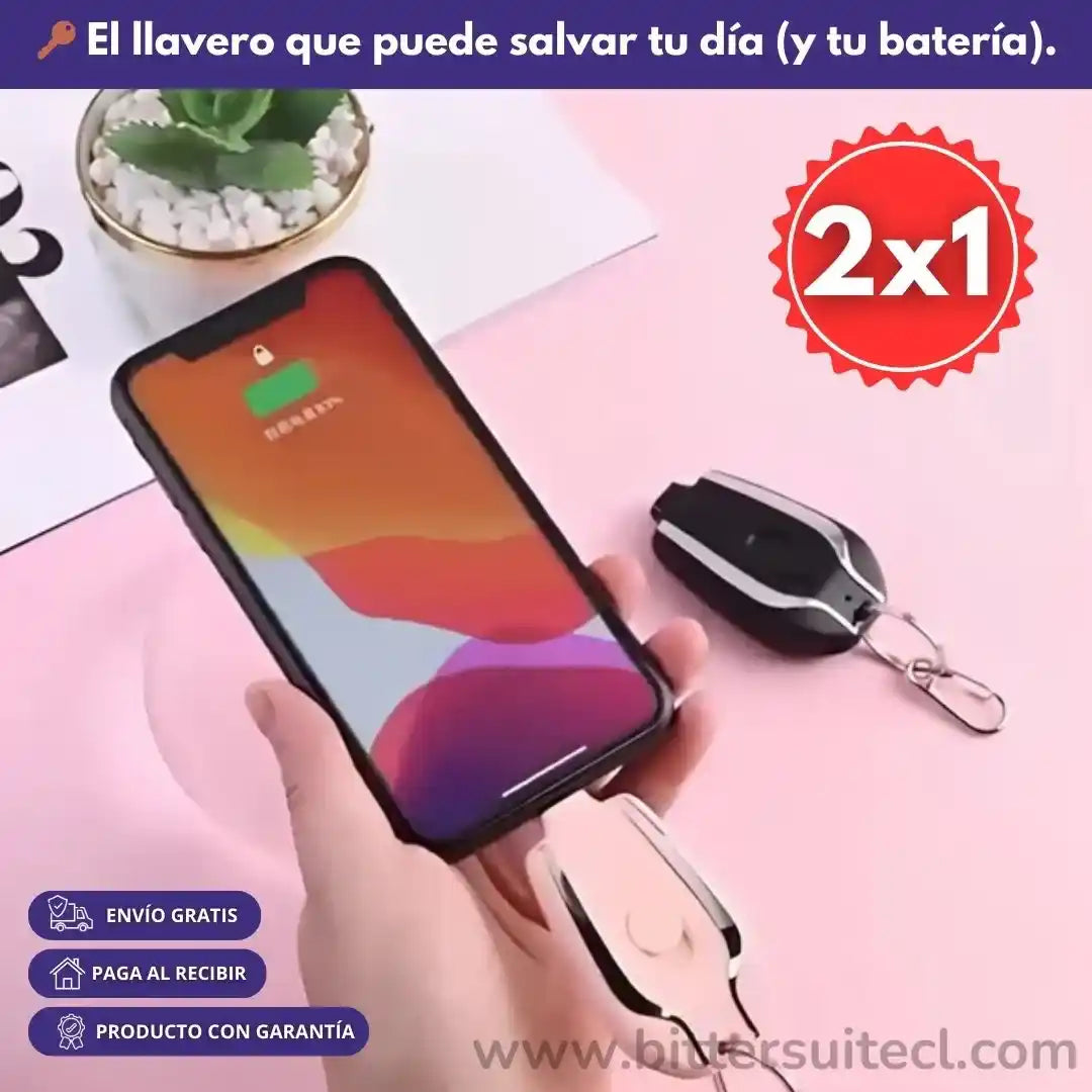 PowerKey™ Cargador portátil llavero OFERTA 2x1 $27.990