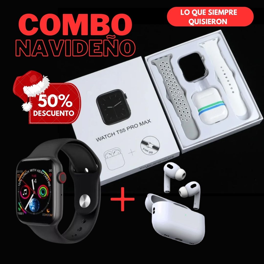 Oferta Navideña | Reloj Smartwatch pro + Auriculares Airpods | Envio gratis