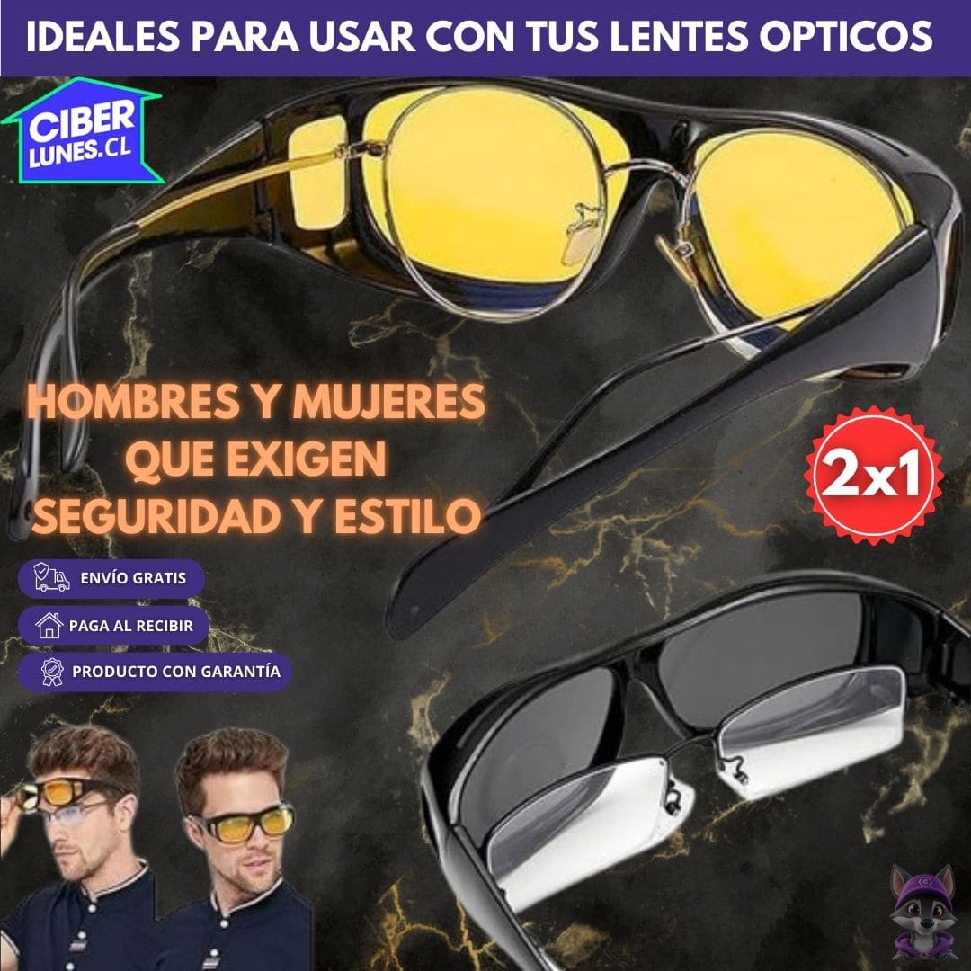 2x1 Gafas VisionX Protect HD: Protección Total para el Día y la Noche