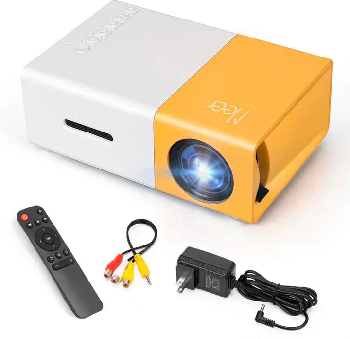 Mini Proyector ®LED Portátil - Gran Pantalla 80 Pulgadas 🥇 Amarillo 🎥🍿 ENVIO GRATIS🛵🇨🇱